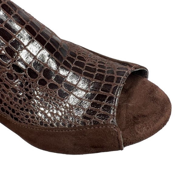 AEROSOLES Brown Animal Print Slingback Heels Women's Size 8 - Picture 7 of 16